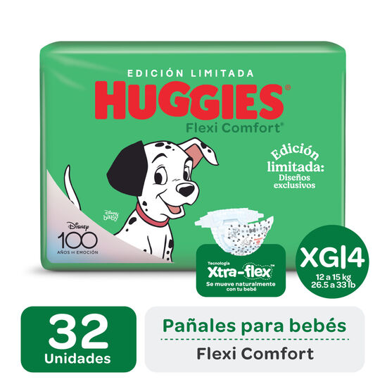 Pañales Huggies Flexi Comfort XG Edición Limitada